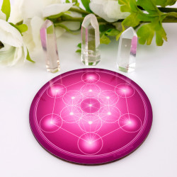 Disco armonizzante Cubo di Metatron - 7 colori da scegliere (dal rosso al viola)