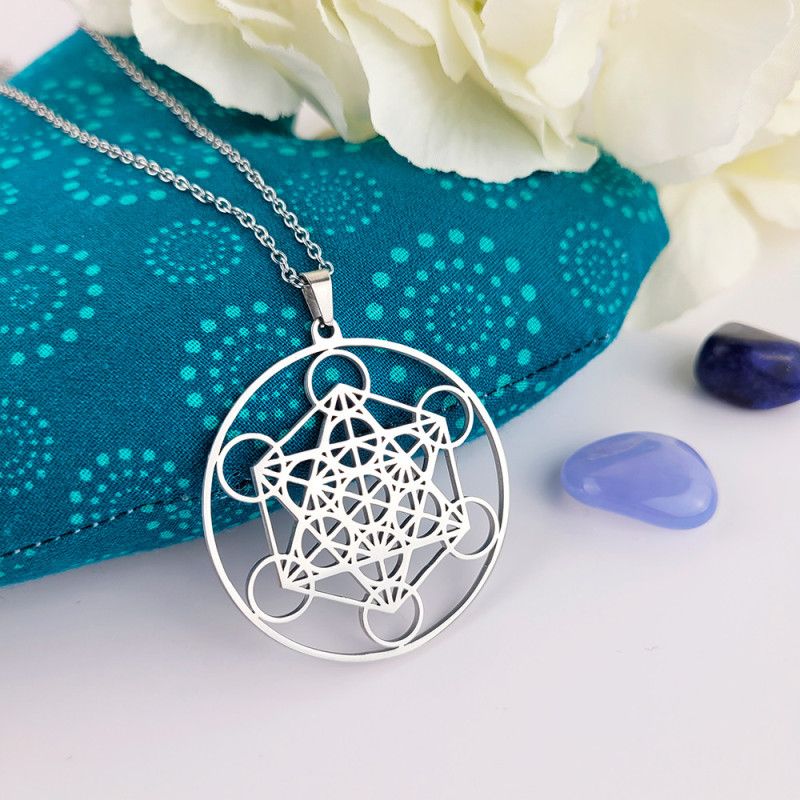 Unisex Metatron-Würfel-Anhänger