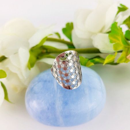 Bague Fleur de Vie ajustable