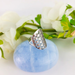 Bague Fleur de Vie ajustable