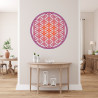 Sticker mural Fleur de Vie antique Sticker mural Fleur de Vie antique