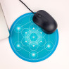 Alfombrilla de ratón Cubo de Metatrón turquesa