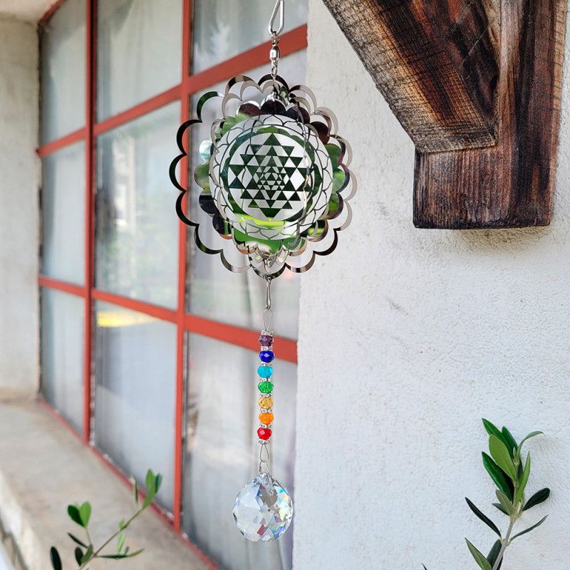 Wind spinner Sri Yantra