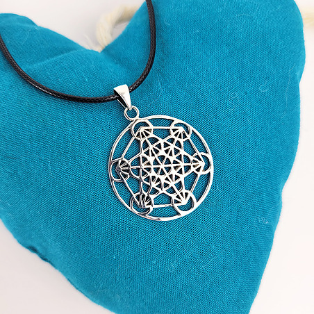 Ciondolo Cubo di Metatron in argento 925