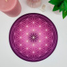 Mauspad Blume des Lebens violett