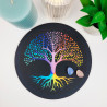 Mauspad Lebensbaum schwarz