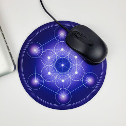 Mauspad Metatron-Würfel Indigo