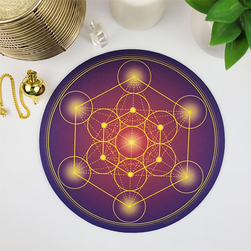 Mauspad Metatron-Würfel antik