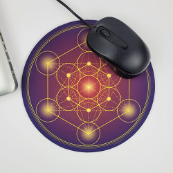 Mauspad Metatron-Würfel antik
