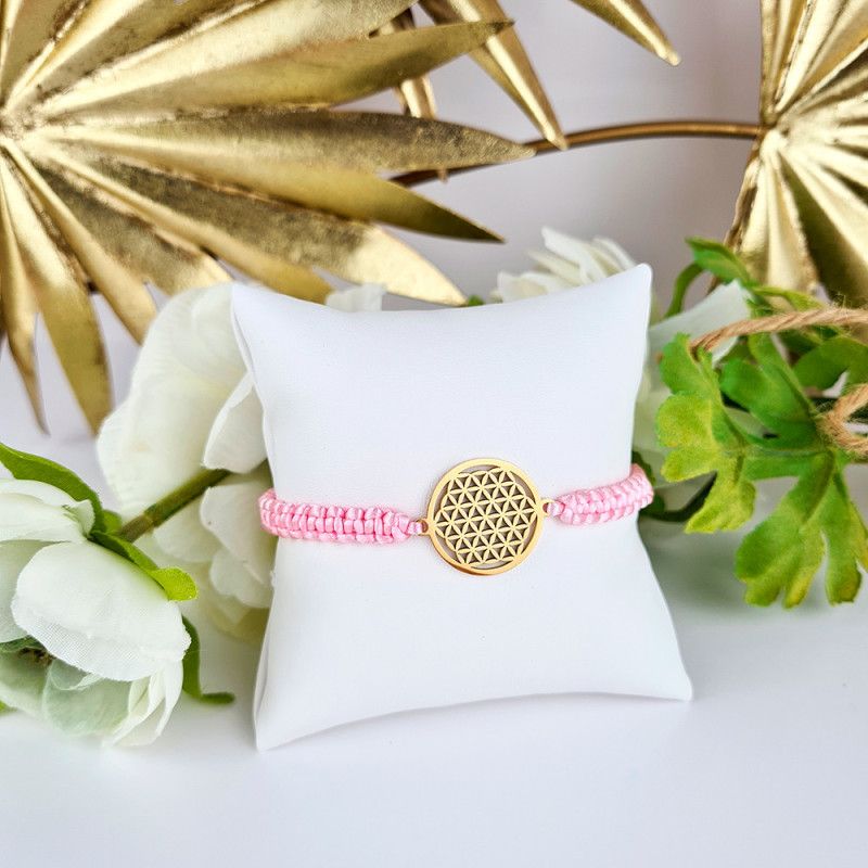 Makramee-Armband Blume des Lebens