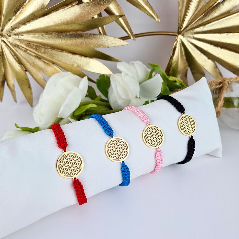 Makramee-Armband Blume des Lebens