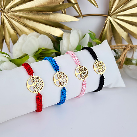 Pulsera Árbol de la Vida en macramé