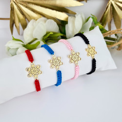 Metatron-Würfel Makramee Armband