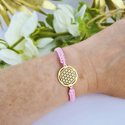 Makramee-Armband Blume des Lebens