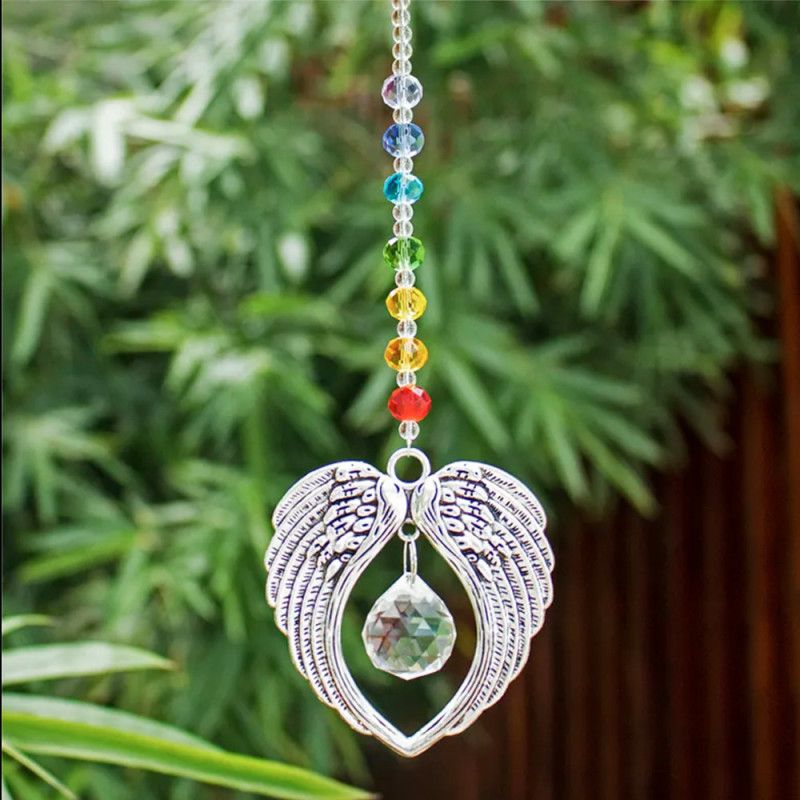 Atrapasol de cristal alas de Amor
