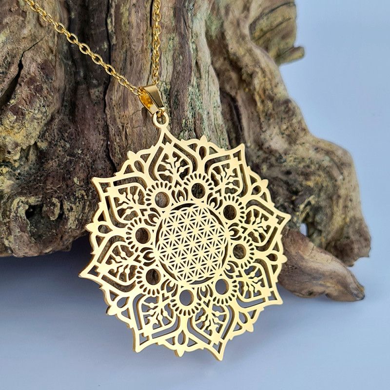 Halskette Mandala-Blume des Lebens