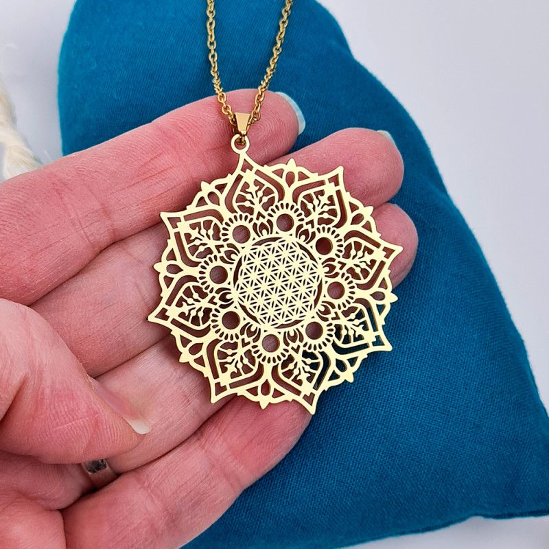 Collana con Stella di David in oro rosa per donna e ragazza