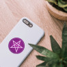 Aufkleber Pentagramm Violett