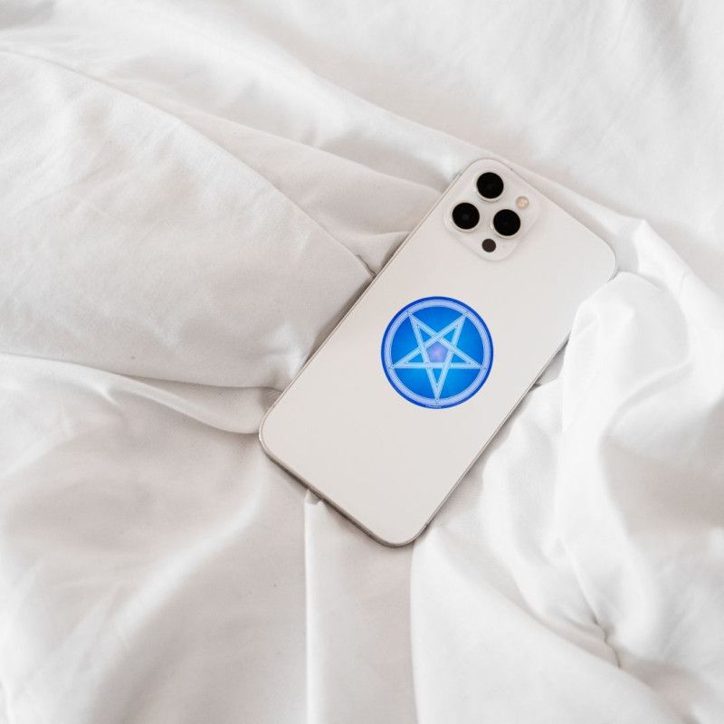 Aufkleber Pentagramm Blau