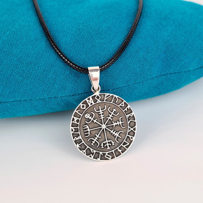 Vegvisir-Anhänger Silber