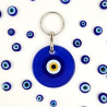Dark blue evil eye keychain