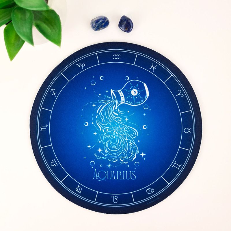 Aquarius zodiac sign mouse pad