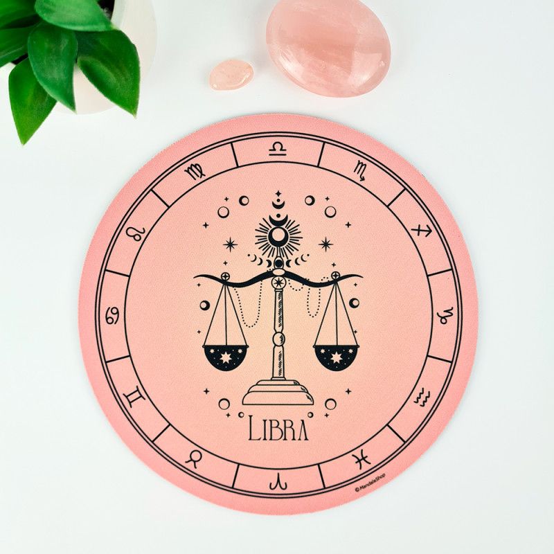 Libra zodiac sign mouse pad