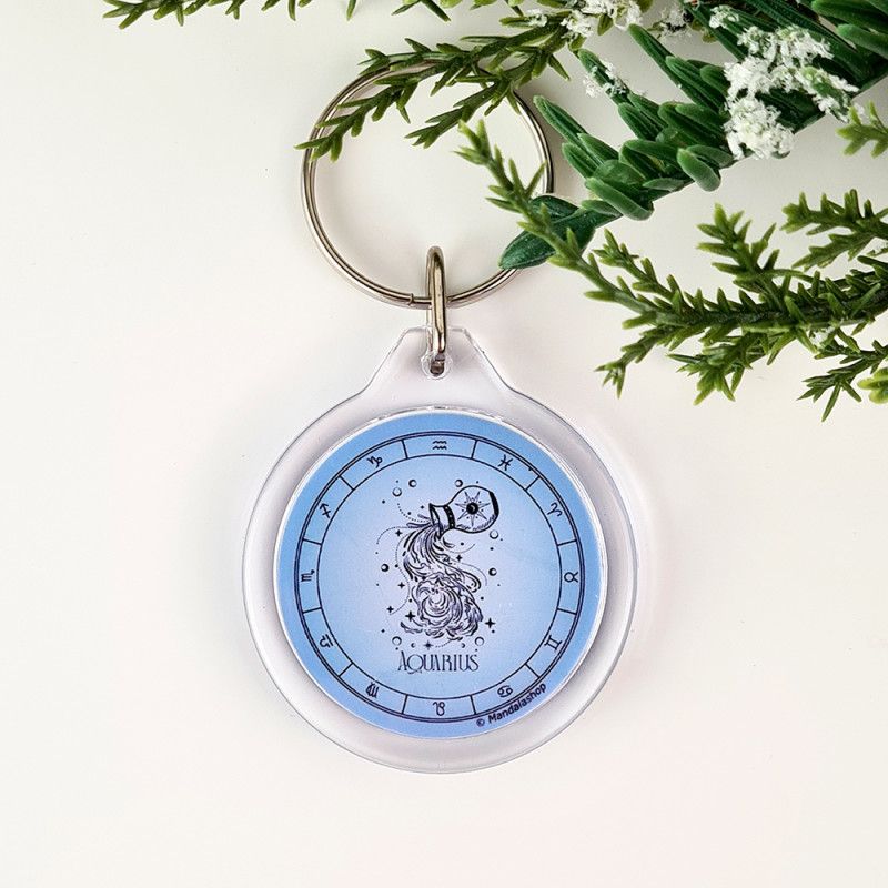 Portachiavi segno zodiacale Aquario