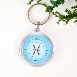 Portachiavi segno zodiacale Pesci