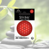 Sticker autocollant Fleur de Vie rouge