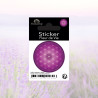 Sticker adesivo Fiore della Vita viola