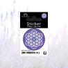 Sticker adesivo Fiore della Vita malva