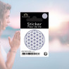 Sticker autocollant Fleur de Vie blanche