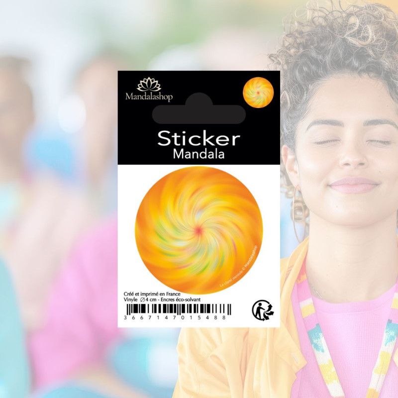 Mandala sticker of mental clarity