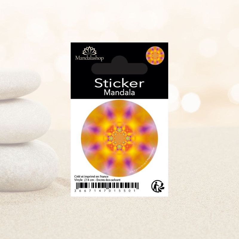 Mandala Sticker to keep one on course