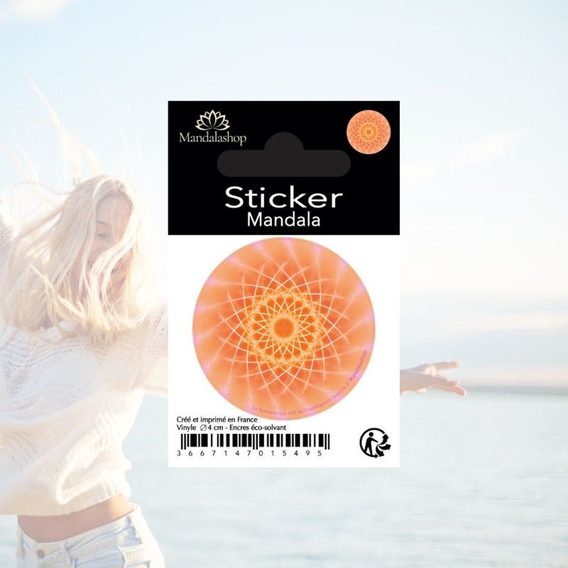 Adesivo Mandala della felicità