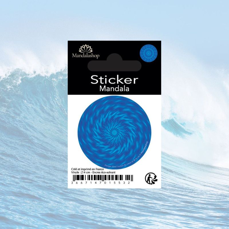 Pegatina Mandala océano de la vida