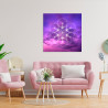 Flower of Life canvas Violetas