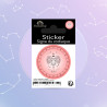 Aries zodiac sign sticker