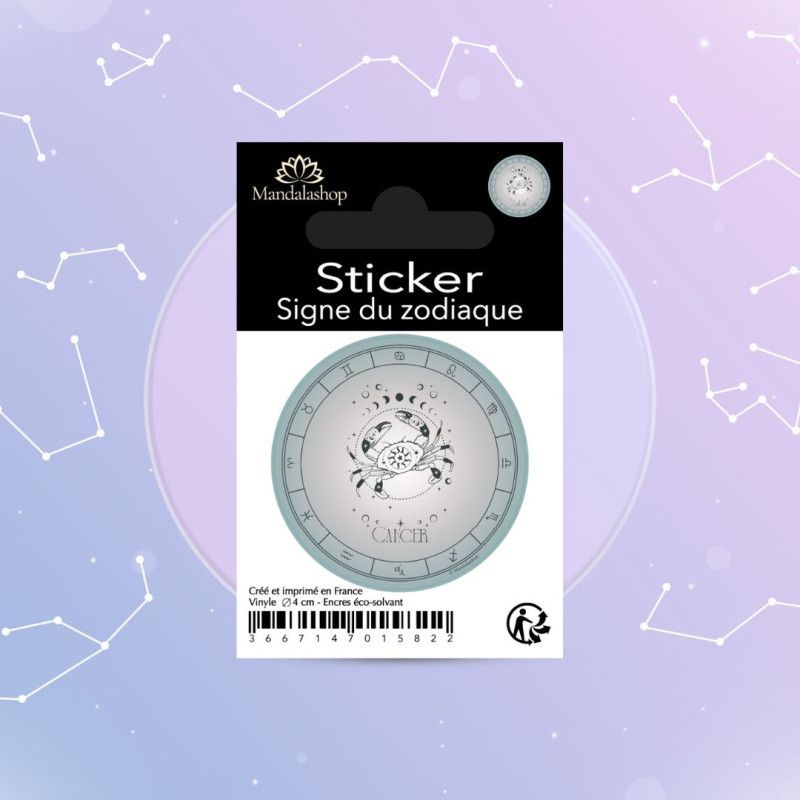 Autocollant signe astro Cancer