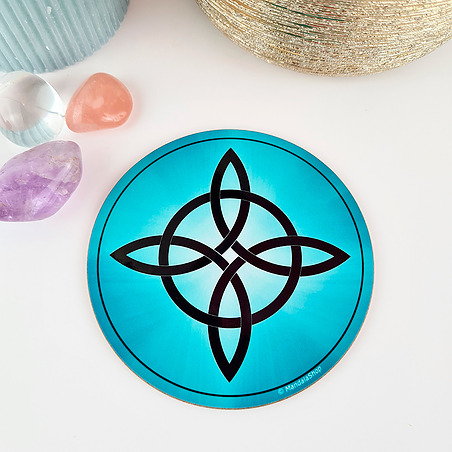 Harmonisierungsdisk Hexenknoten Blau