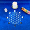 Tapis de cartes 60x60 cm satiné – Fleur de Vie