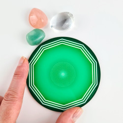 Disco armonizador Triple Decágono verde