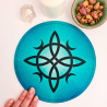 Tapis de souris Noeud de sorcière bleu