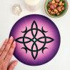 Tapis de souris Noeud de sorcière violet