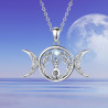Triple Moon Goddess pendant