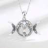 Triple Moon Goddess pendant