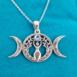 Pendentif Déesse Triple Lune