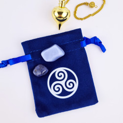 Pochette pendule Triskel négatif