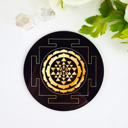 Harmonisierungsdisk Sri Yantra Schwarz